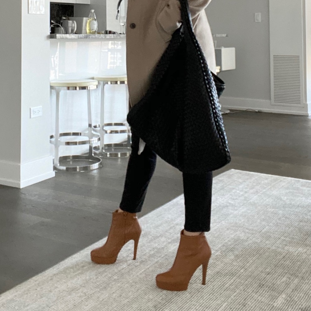 Barneys New York CO-OP Tan Leather Booties